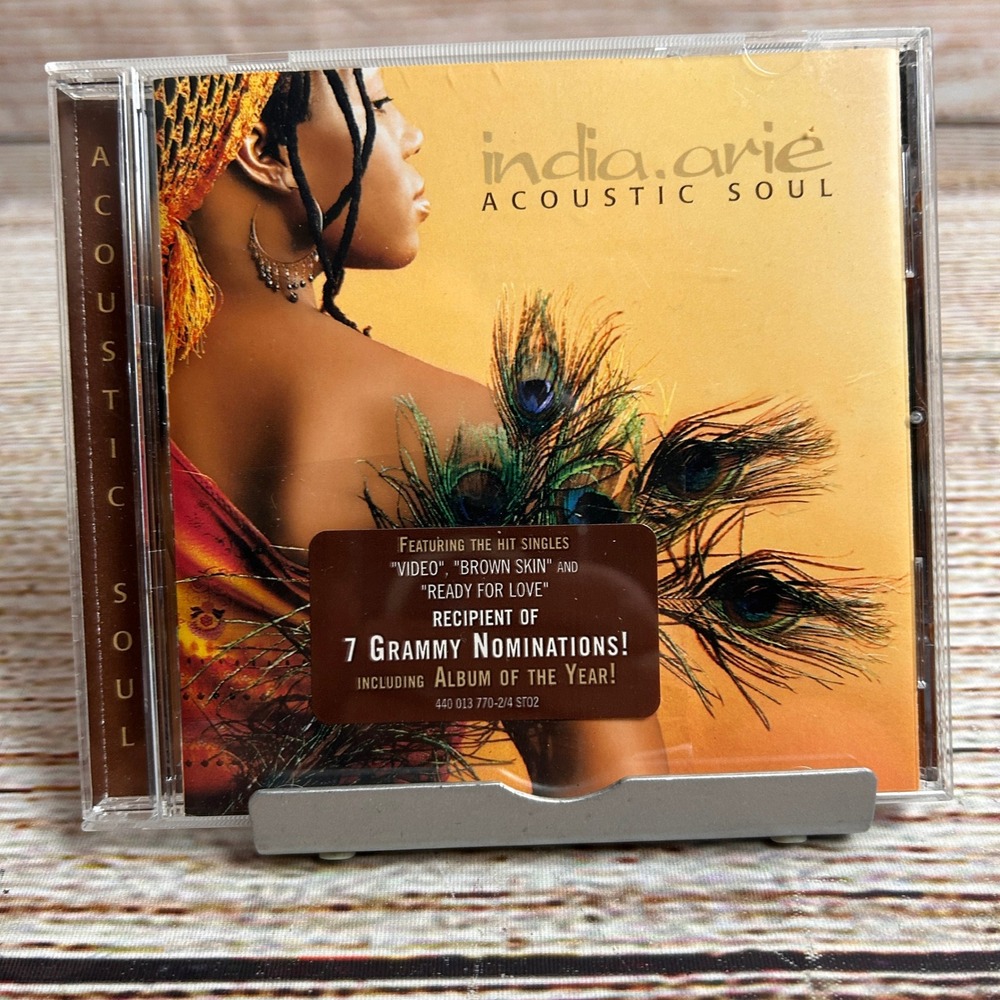 India Arie Acoustic Soul CD 2001 Motown Neo Soul Video Brown Skin 044001377020